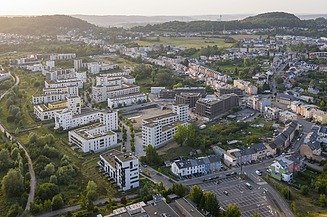 Foto eines Wohngebiets in Belvaux, Luxemburg.