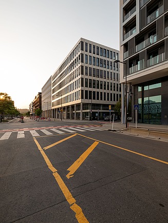 A picture of the finished project Moiré in Luxembourg