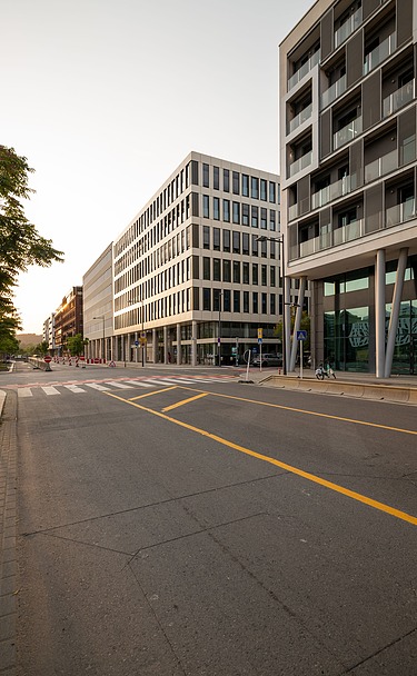A picture of the finished Moiré project in Luxembourg