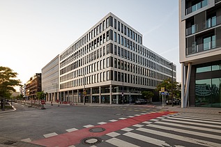 A picture of the finished Moiré project in Luxembourg