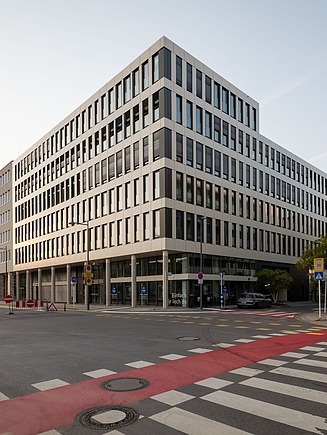 Foto des Bürogebäudes Moiré in Belvaux, Luxemburg